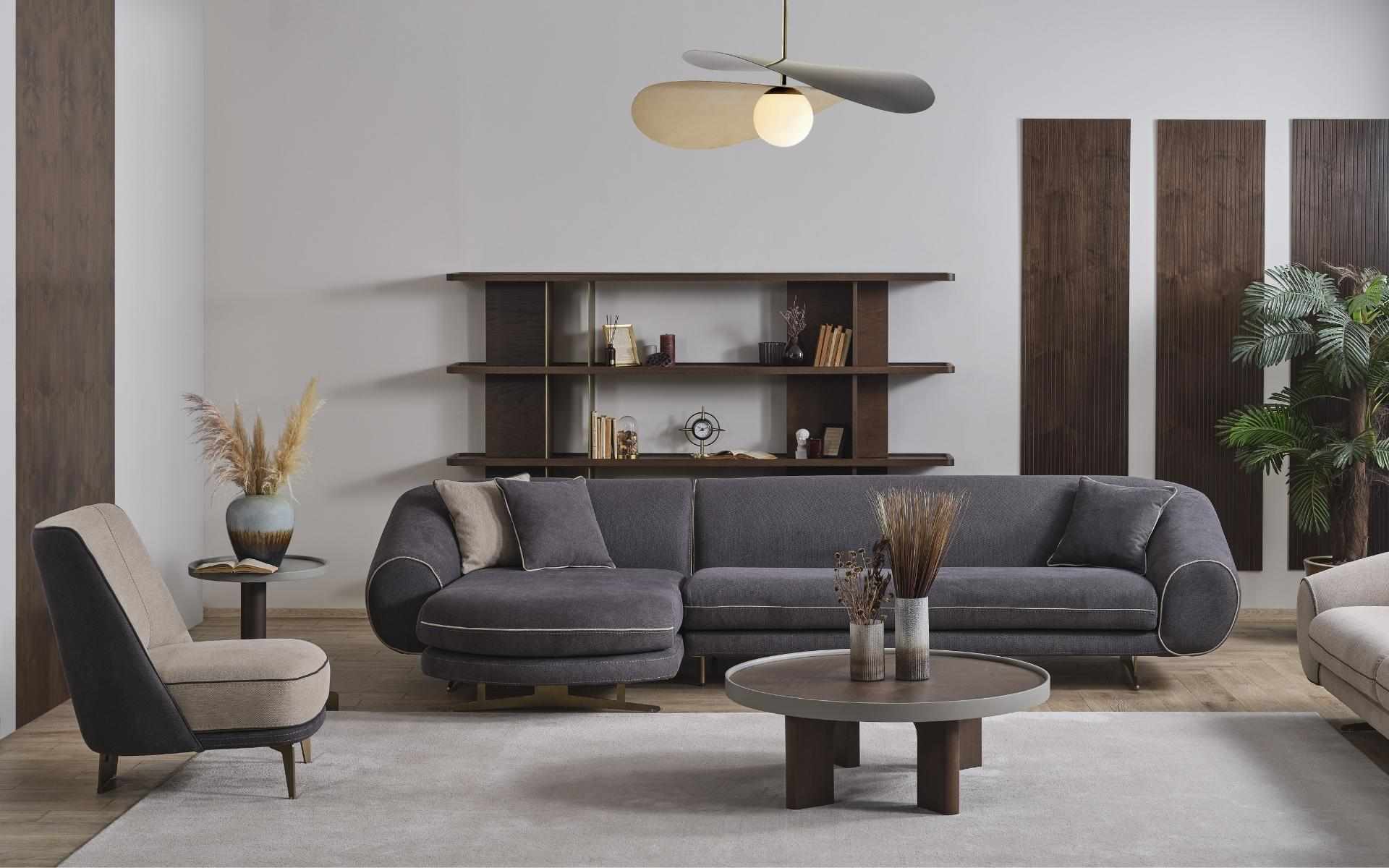Große Wohnlandschaft Designer Couchtisch Stilvoller Beistelltisch 4tlg