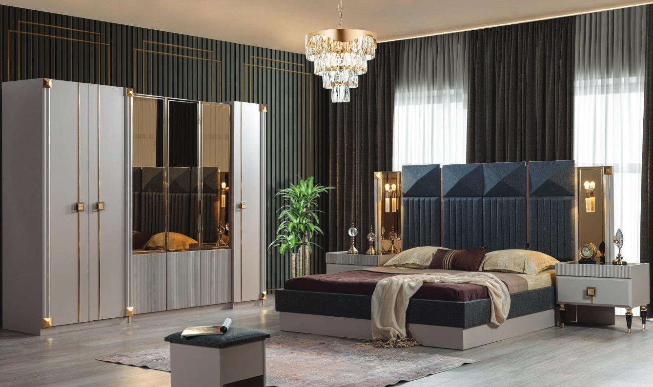 Gebührenfrei verkaufen Luxuriöse Schlafzimmer Möbel Polster Doppelbett