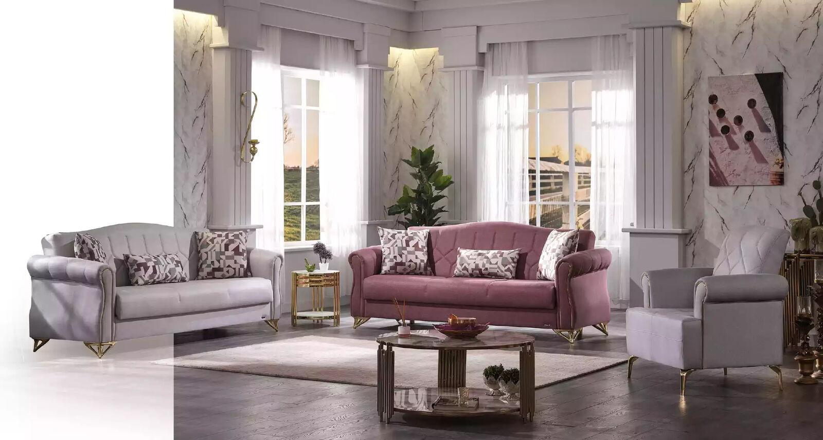 Sofagarnitur 3+3+1 luxus sofagarnitur wohnzimmer sitz polster möbel couch
