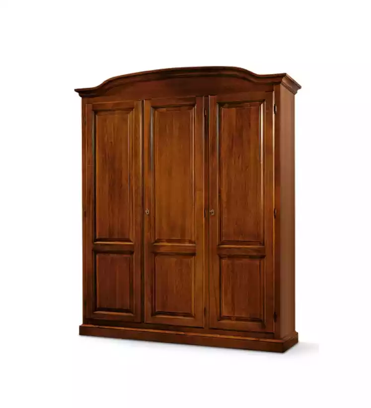 Kleiderschrank Holzschrank Schlafzimmer Luxus Klassische Design Braun