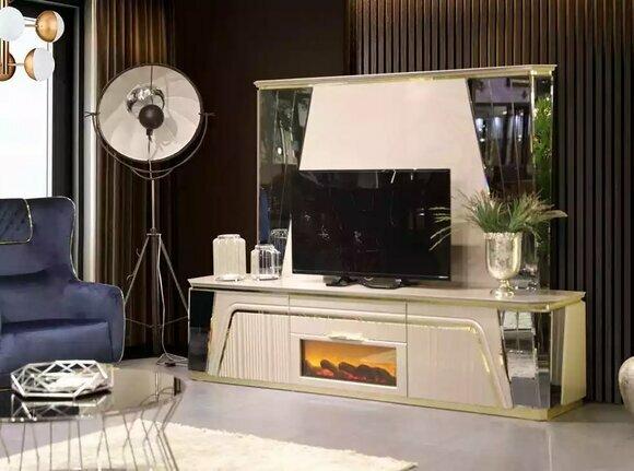 Schlafzimmer Schminktisch mit Spiegel Luxus Neu Konsole Modern Design