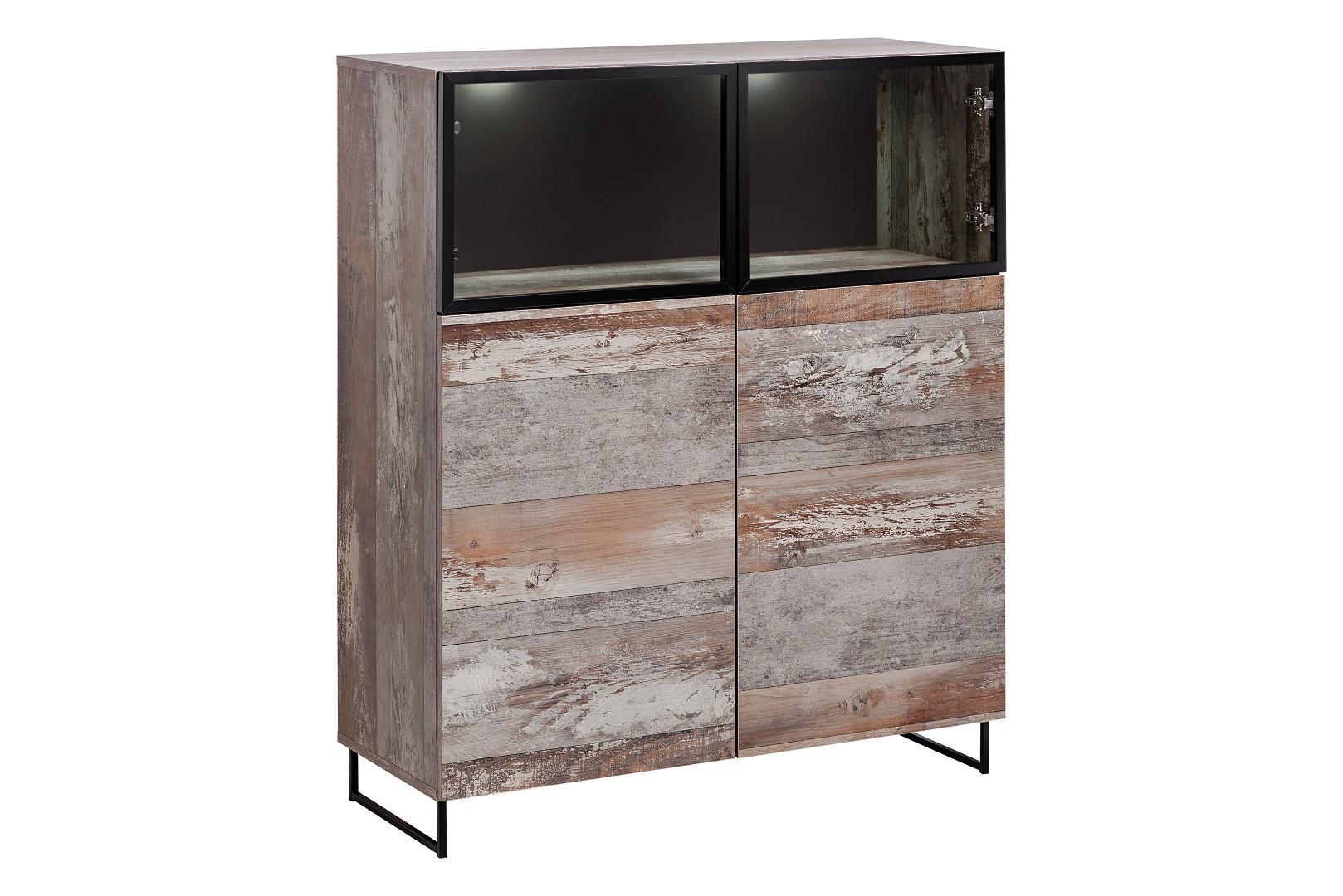 Vitrine Modern Stil Wohnzimmer Design Einrichtung Holz Schrank Neu Möbel
