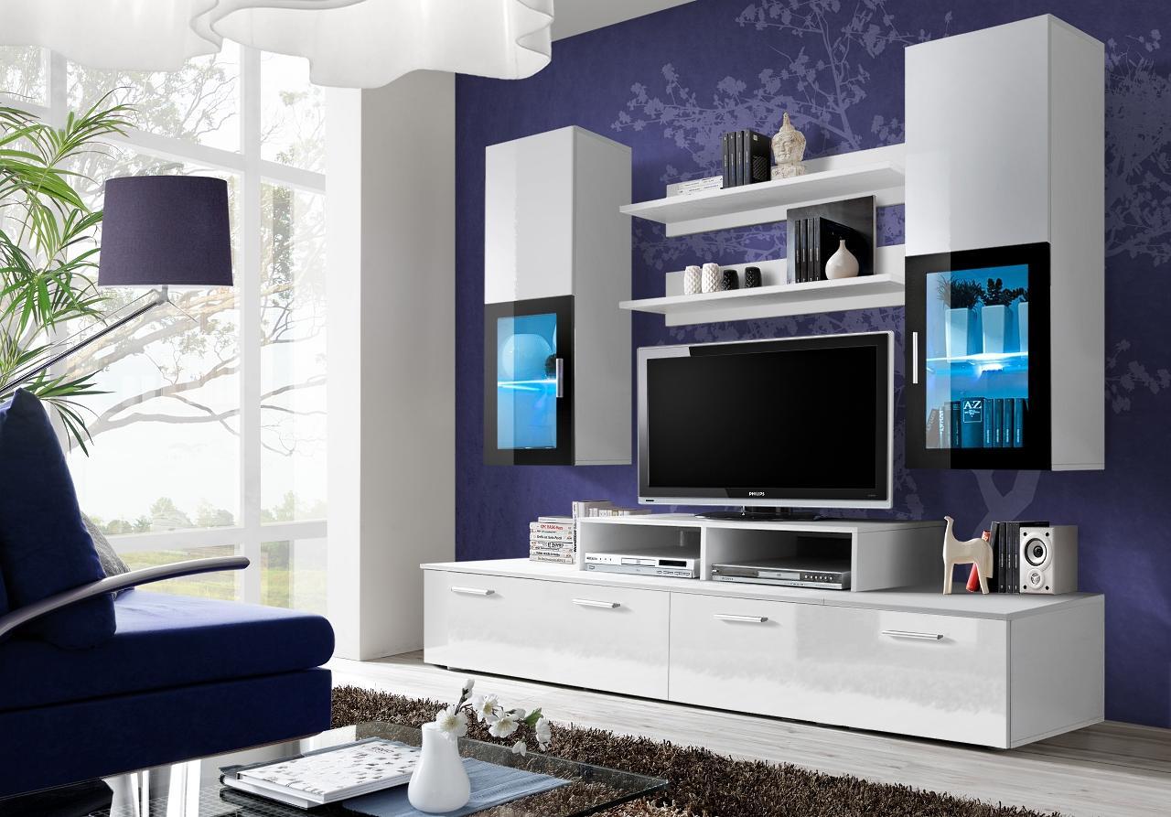 Wohnzimmer Komplett Wohnwand Regale Luxus Wandschrank Neu Einrichtung
