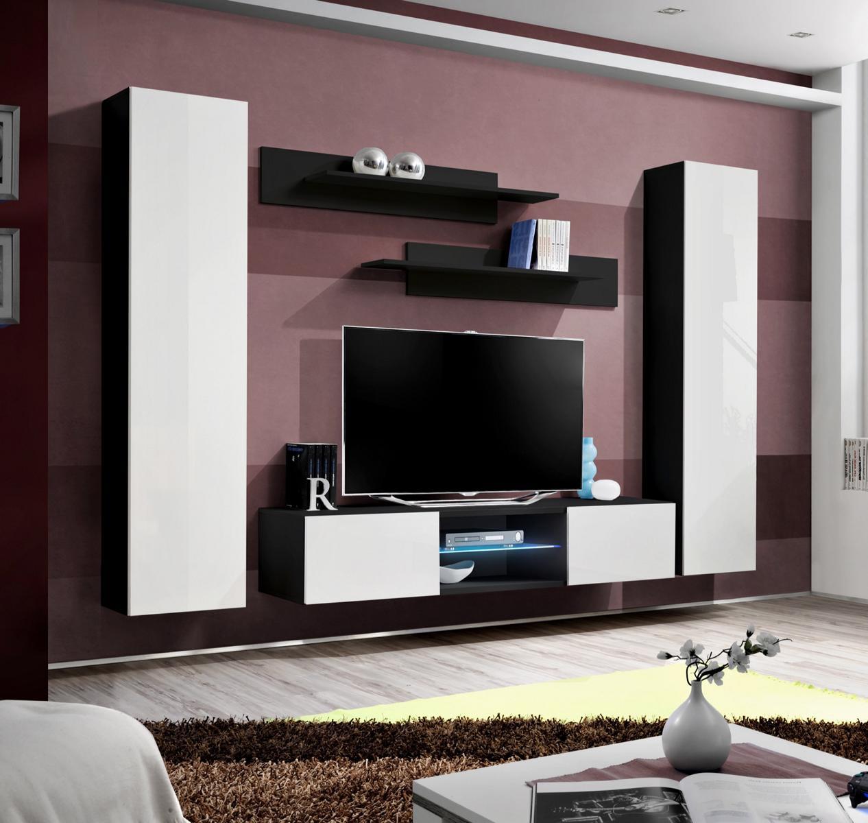 Wohnwand Komplett Designer Luxus Wohnzimmer Wandschrank Modern Einrichtung