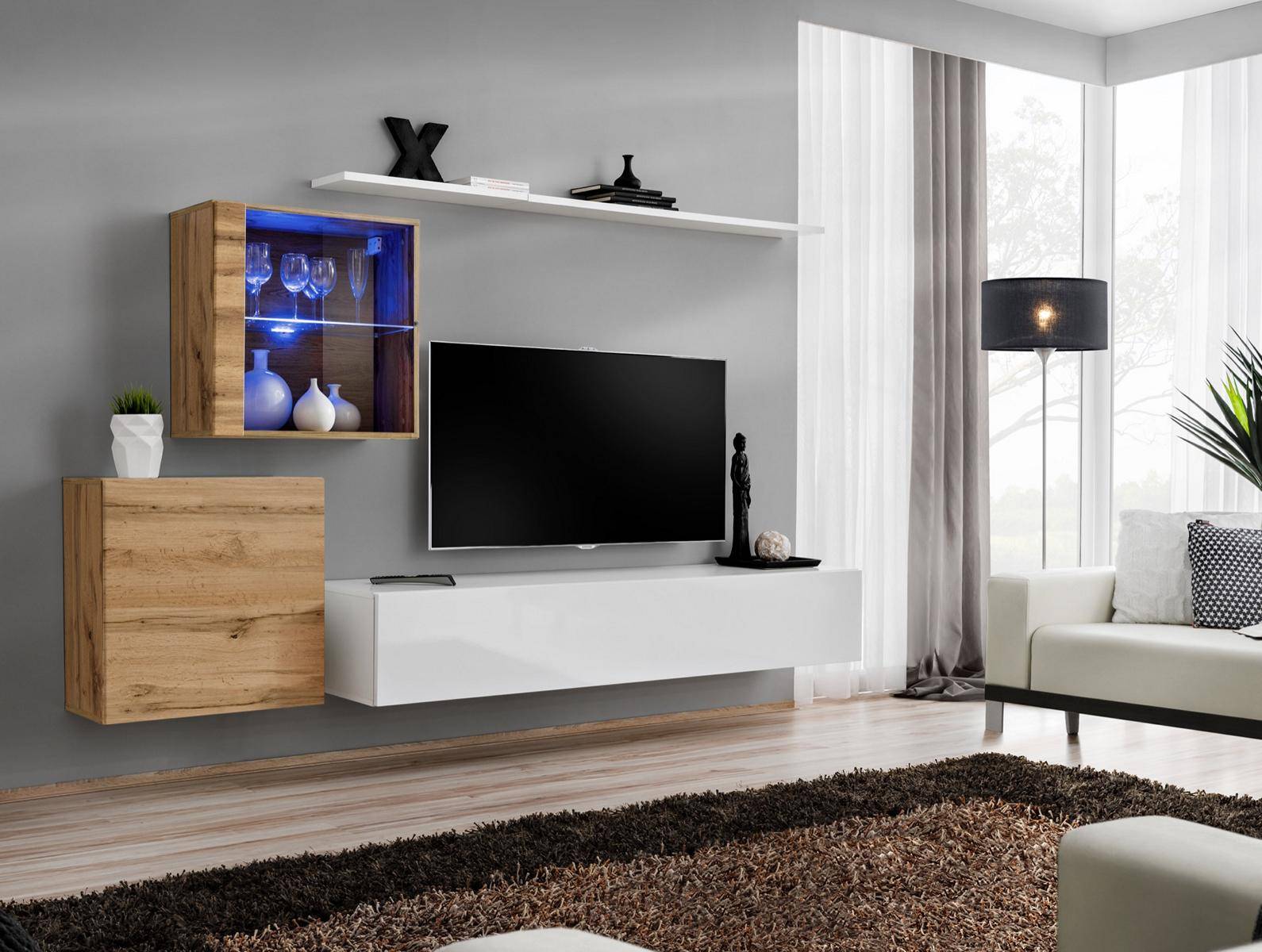 Design Luxus Wohnwand Regal Wand Schrank Vitrine Regale Wohn Zimmer Einrichtung