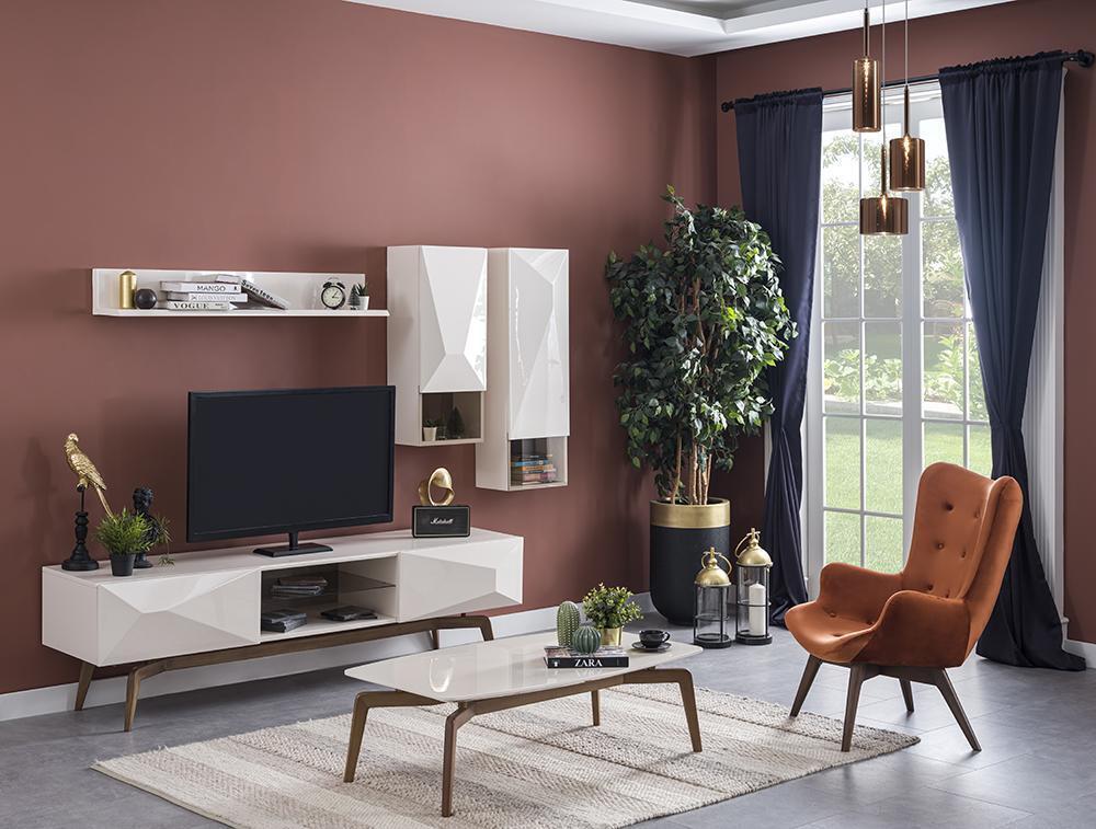 Komplett Schlafzimmer 5tlg 2x Nachttische Doppelbett Kommode mit Spiegel