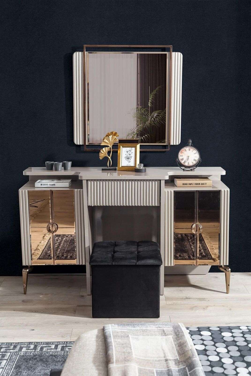 Perfekte Schlafzimmer Set Schminktisch mit Spiegel Design Luxus neu