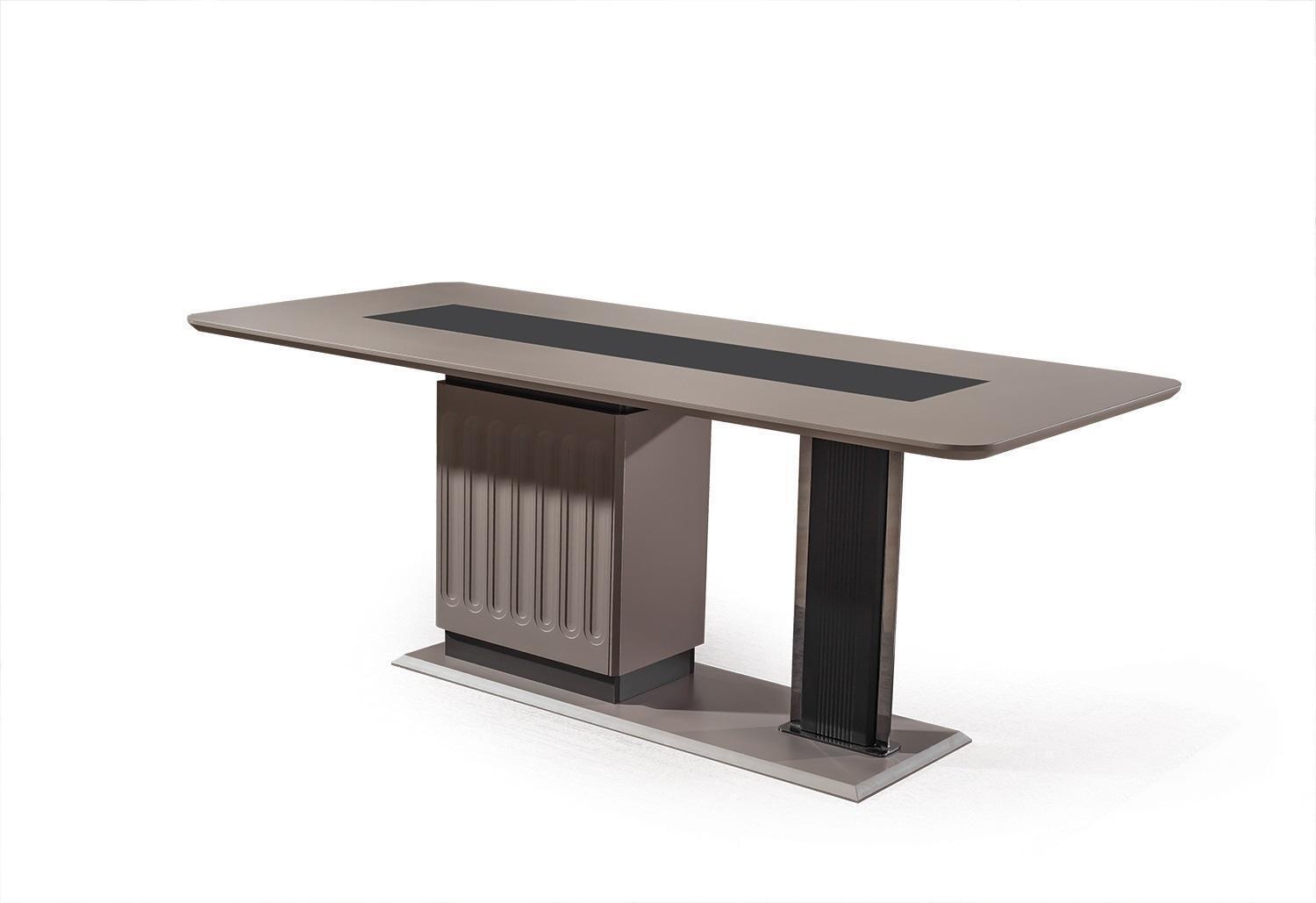 Luxus Esszimmerambiente Moderner Esstisch Designer Holz Metall Tische