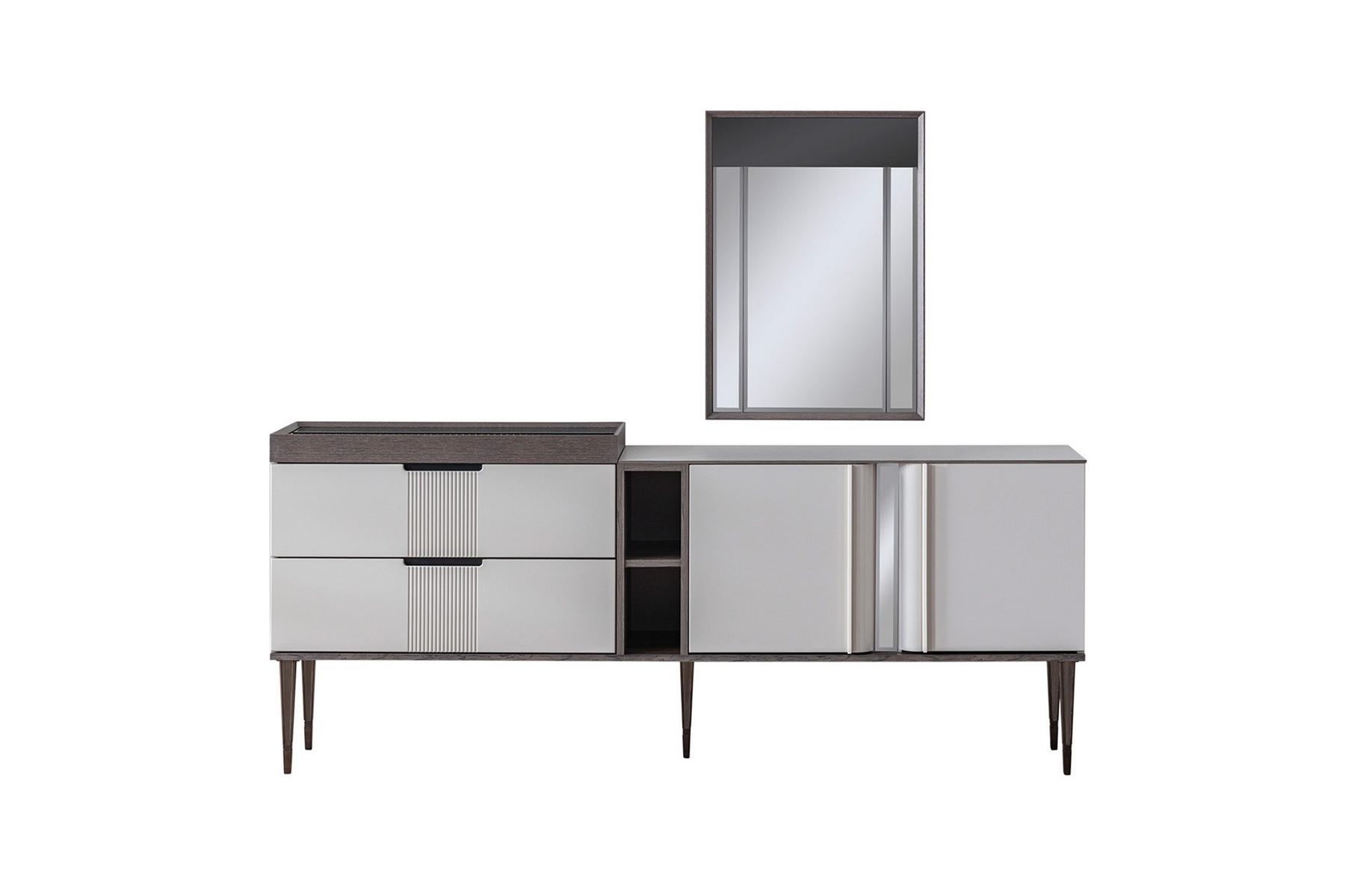 Luxus Esszimmer Set Exclusive Anrichte mit 2x Spiegel Set Neuheit
