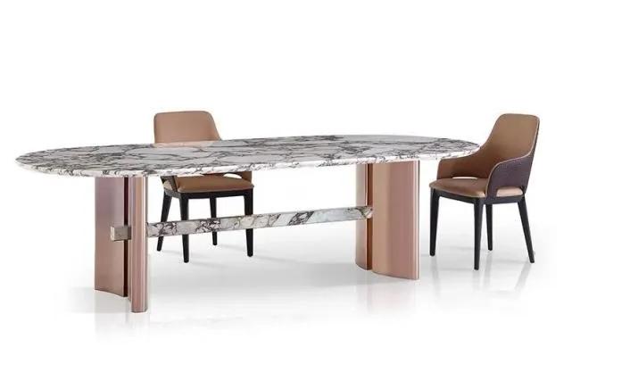 Esszimmer Möbel Edelstahl Oval Esstisch Tisch Design Tische Möbel