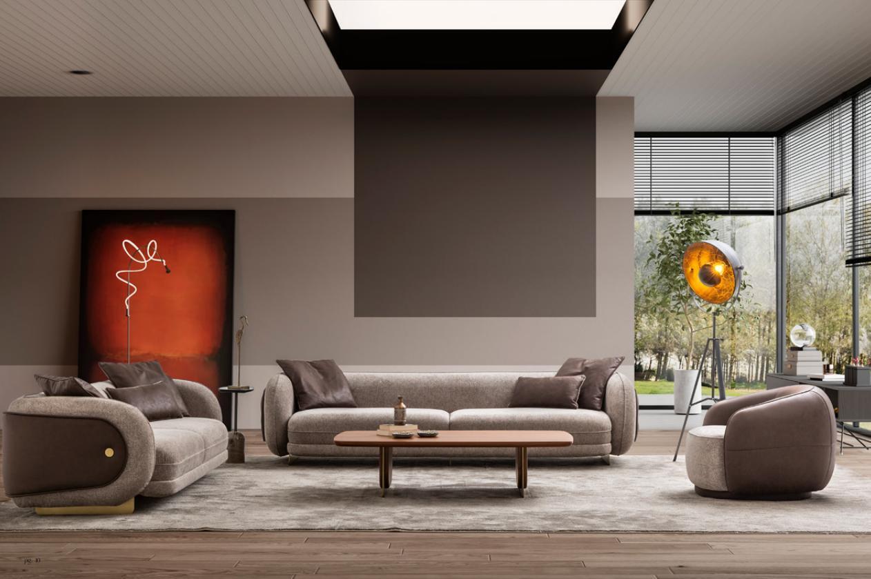 Luxus Sofagarnitur Sofa Braun Garnitur Sofas 4 3 1 Sitzer 3tlg Set Polster