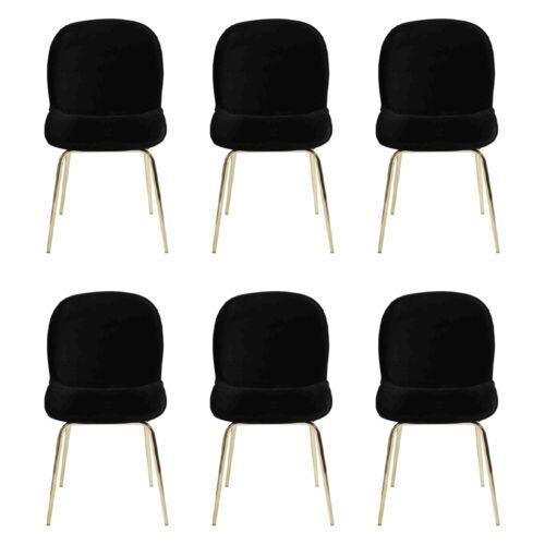 Gruppe Garnitur Stühle 6x Stuhl Set Textil Polster Sitz Edelstahl Esszimmer Neu