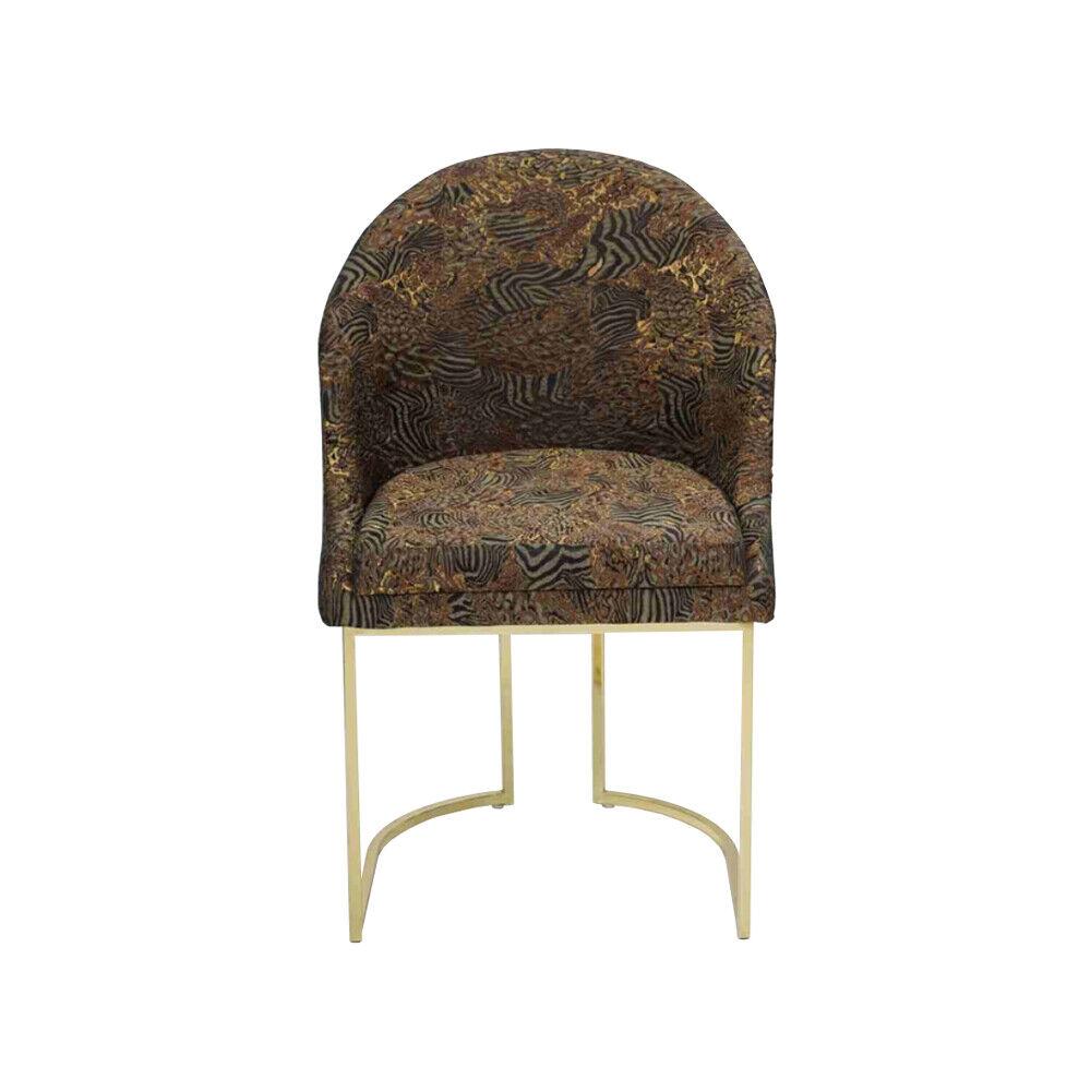 Runder Esszimmer Edelstahlstuhl Wohnzimmer Stühle Luxus Polster Sitzer