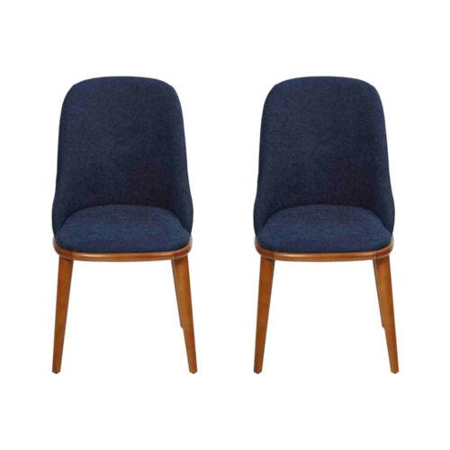 Stilvolle Blaue Esszimmer Stühle Designer Einrichttung Stuhl-Set Möbel