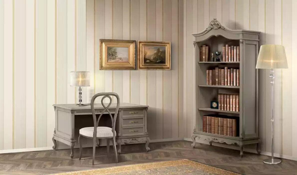 Büro Schreibtisch Komplettes Set Möbel Tische Italien Tisch 2tlg.