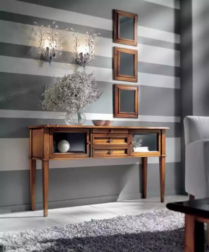 Schmink Tische Konsolen Tisch Schlaf Zimmer Holz Spiegel Side Board