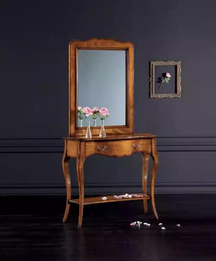 Konsolen Schminktisch Kosmetik Tisch Spiegel Sideboard 2tlg. Set