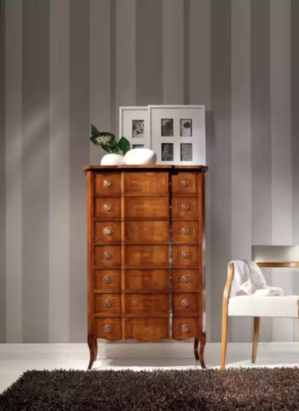 Italienische Kommode Holz Braun Möbel Luxus Kommoden Klassisch Stil