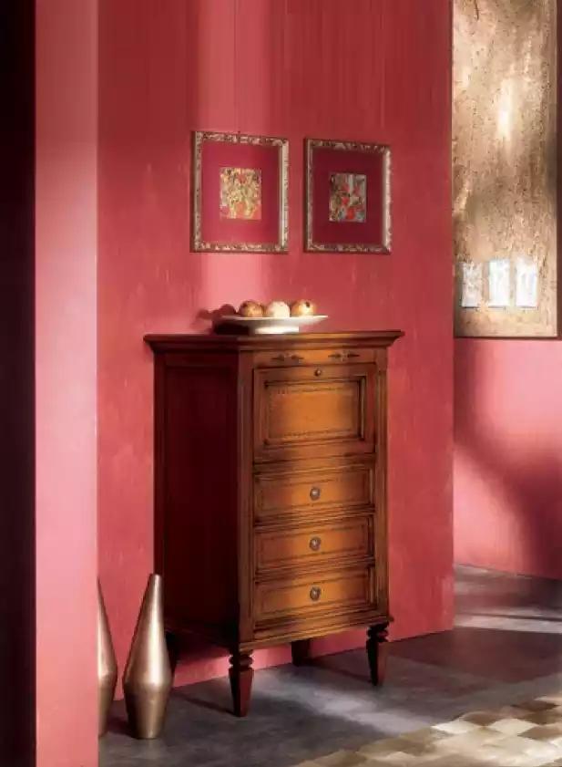 Italienische Möbel Holz Braun Kommode Anrichte Luxus Klassischer Stil