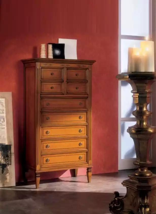 Kommode Sideboard Kommoden 9 Schubladen Klassisch Hochschrank Holz