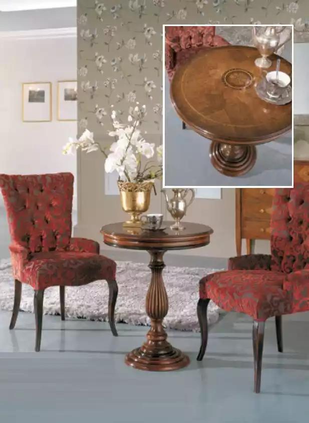 Klassischer Couchtisch Beistelltisch Wohnzimmer Tisch Holz Design