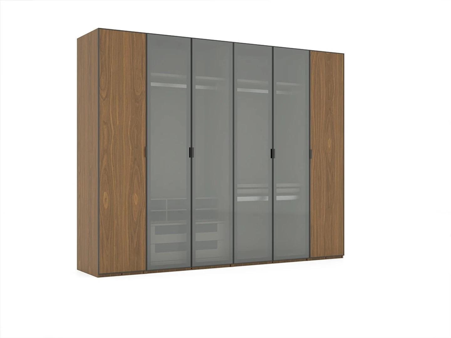Holz Kleiderschrank Schlafzimmer Einrichtung Modern Designer Schrank Neu