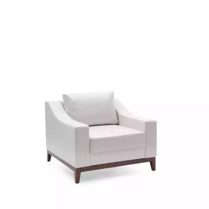 Sessel weiß Skandinavisch Polstersessel Fernsehsessel Lounge Club Möbel