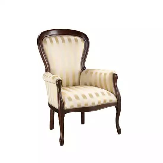 Luxus Sessel Wohnzimmer Textil Sessel klassisch Design Polsterung