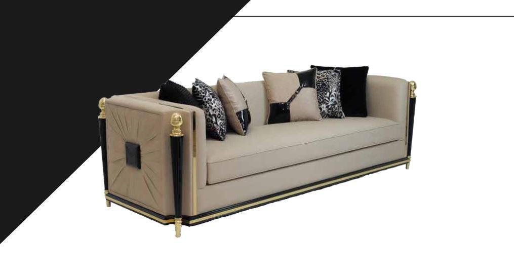 Dreisitzer Couch Polster Möbel Sofa Couchen Möbel Design Möbel Stoffsofa