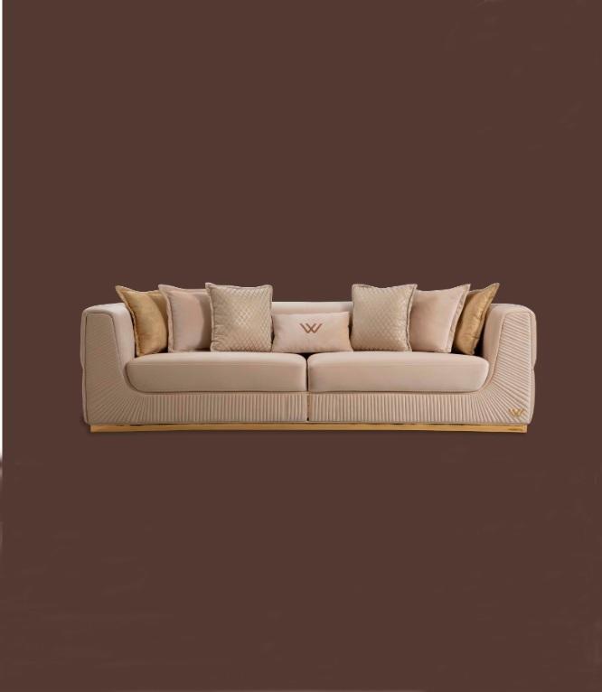 Sofa 4 Sitzer Design Sofas Polster Couchen Leder Relax Sitz Möbel Modern Neu