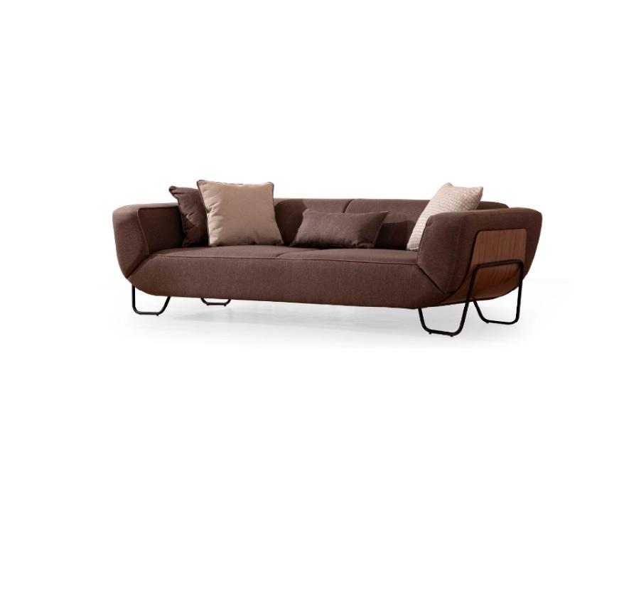 Sofa 3 Sitzer Design Sofas Polster Couchen Braun 3er Relax Sitz Möbel Modern Neu
