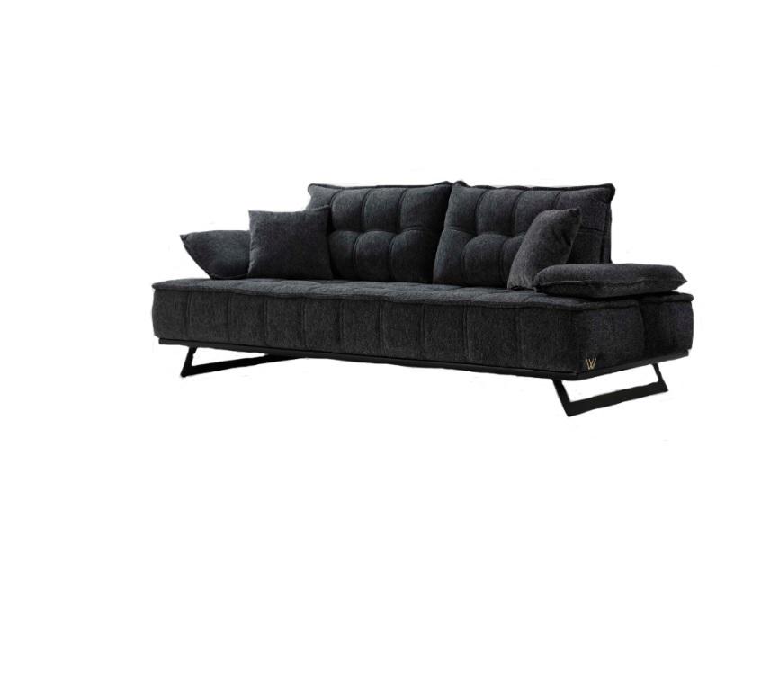 Sofa 3 Sitzer Design Sofas Polster Couchen Schwarz Relax Sitz Möbel Modern Neu
