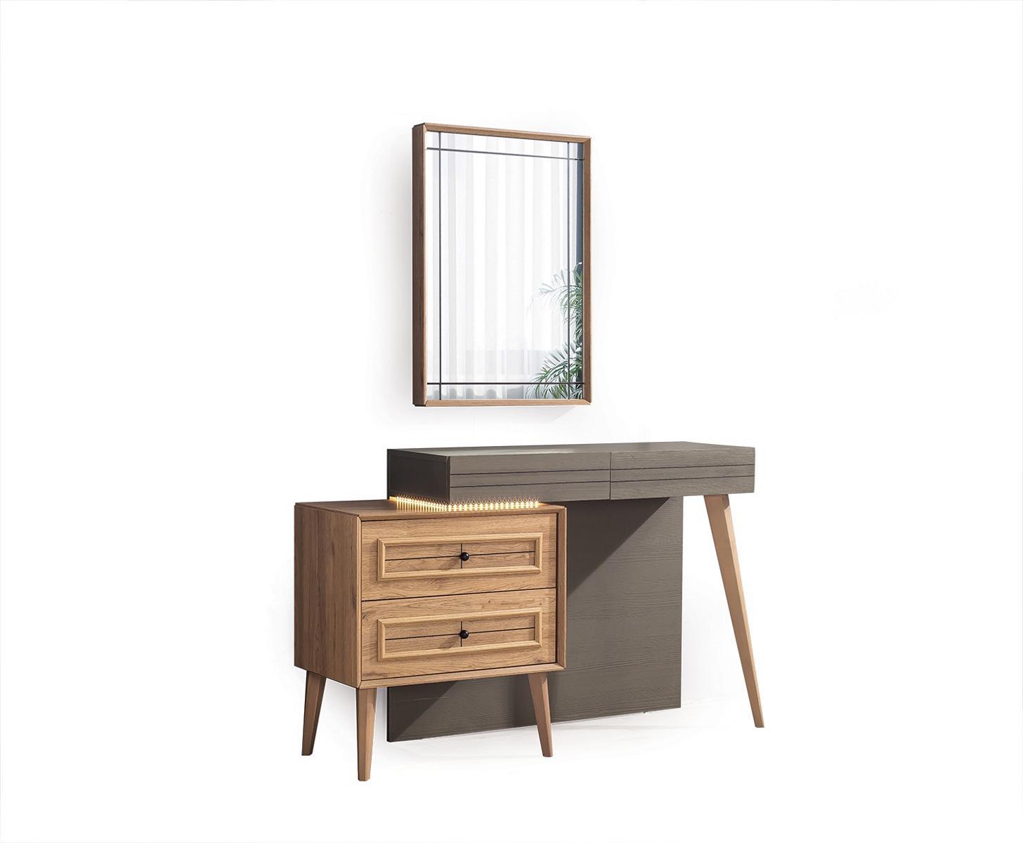Schminktisch mit Spiegel Luxus Schlafzimmer Design Modern Neu Möbel Komplett