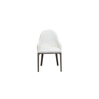Weißer Esszimmerstuhl Designer Lehnstühle Holzfüße Designer Polsterstuhl