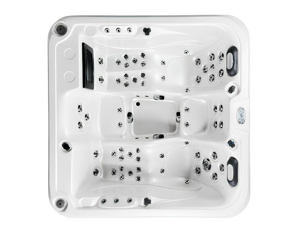 Whirlwanne Whirlpool Relaxpool Outdoor-Spa Massagebad Hot Tub 200x200 cm