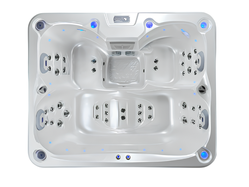 Whirlpool Hydromassagewanne Relaxpool Sprudelbad Whirlwanne 200x165 cm