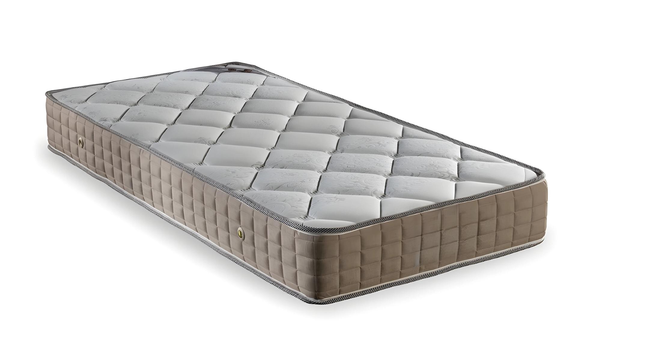 Beige Textilmatratze mit Komfort und Unterstützung