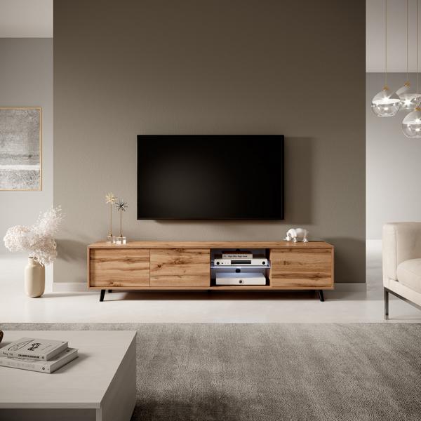 Medienkonsole TV-Lowboard Fernsehtisch Sideboard TV-Möbel Fernsehkommode