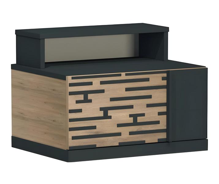 Eleganter brauner Nachttisch aus Holz für stilvolles Schlafzimmer