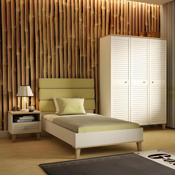 Kinderzimmer-Set Weiß Holz Modern für Kinderzimmer