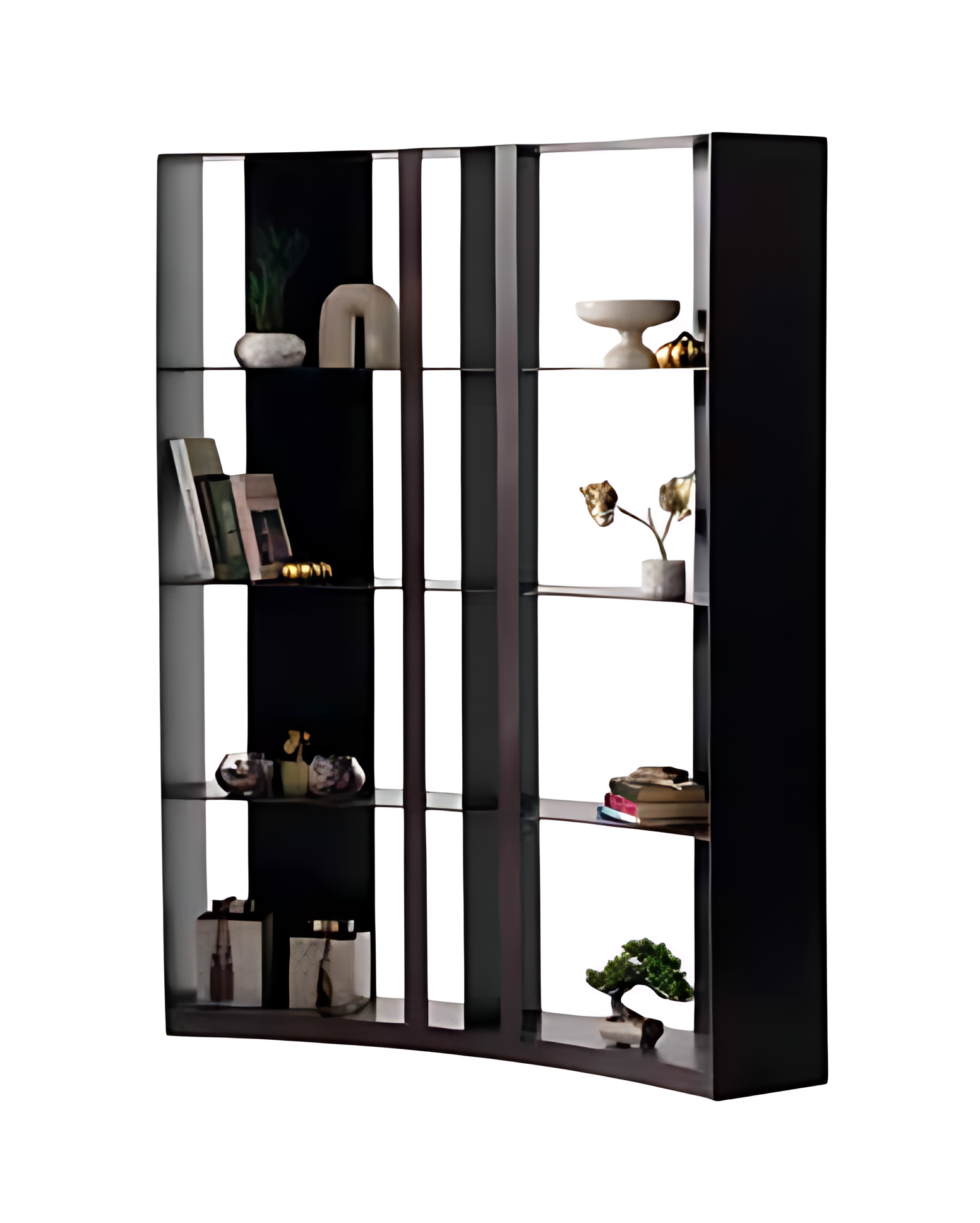 Geschwungenes Regal Trennwand Trennschrank Regal Raumteiler