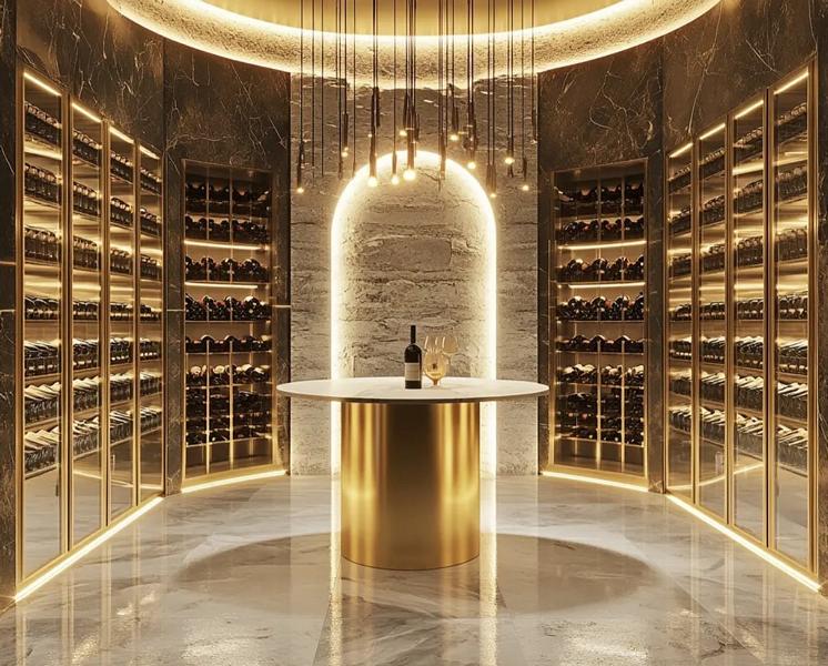 Weinregal Weinarchiv Weinlagerregal Flaschenregal Weinmöbel Weinschrank