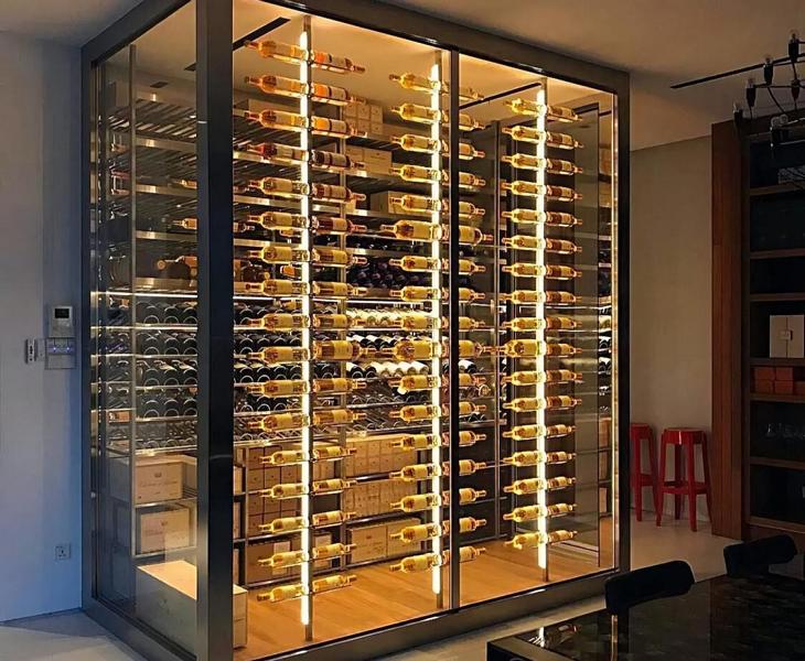 Weinschrank Weinkühlschrank Schaukasten Weinmöbel Schrankvitrine