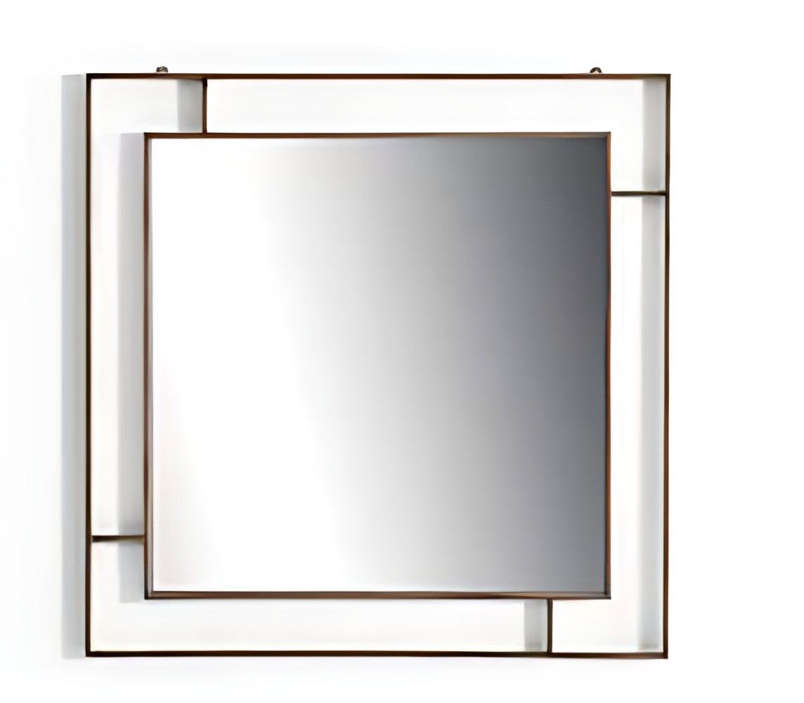 Eleganter quadratischer Wandspiegel jedes moderne Zuhause Wohnzimmer Tisch