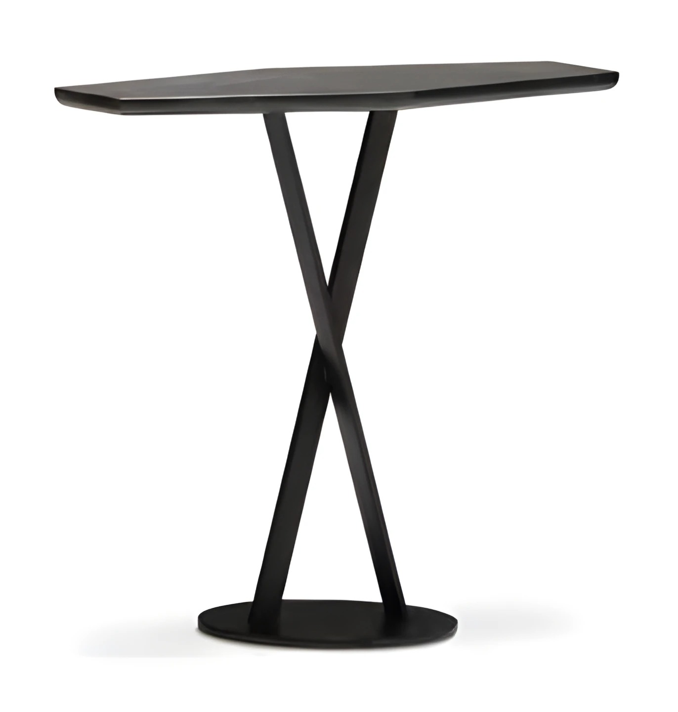 Moderner grauer Couchtisch aus Metall