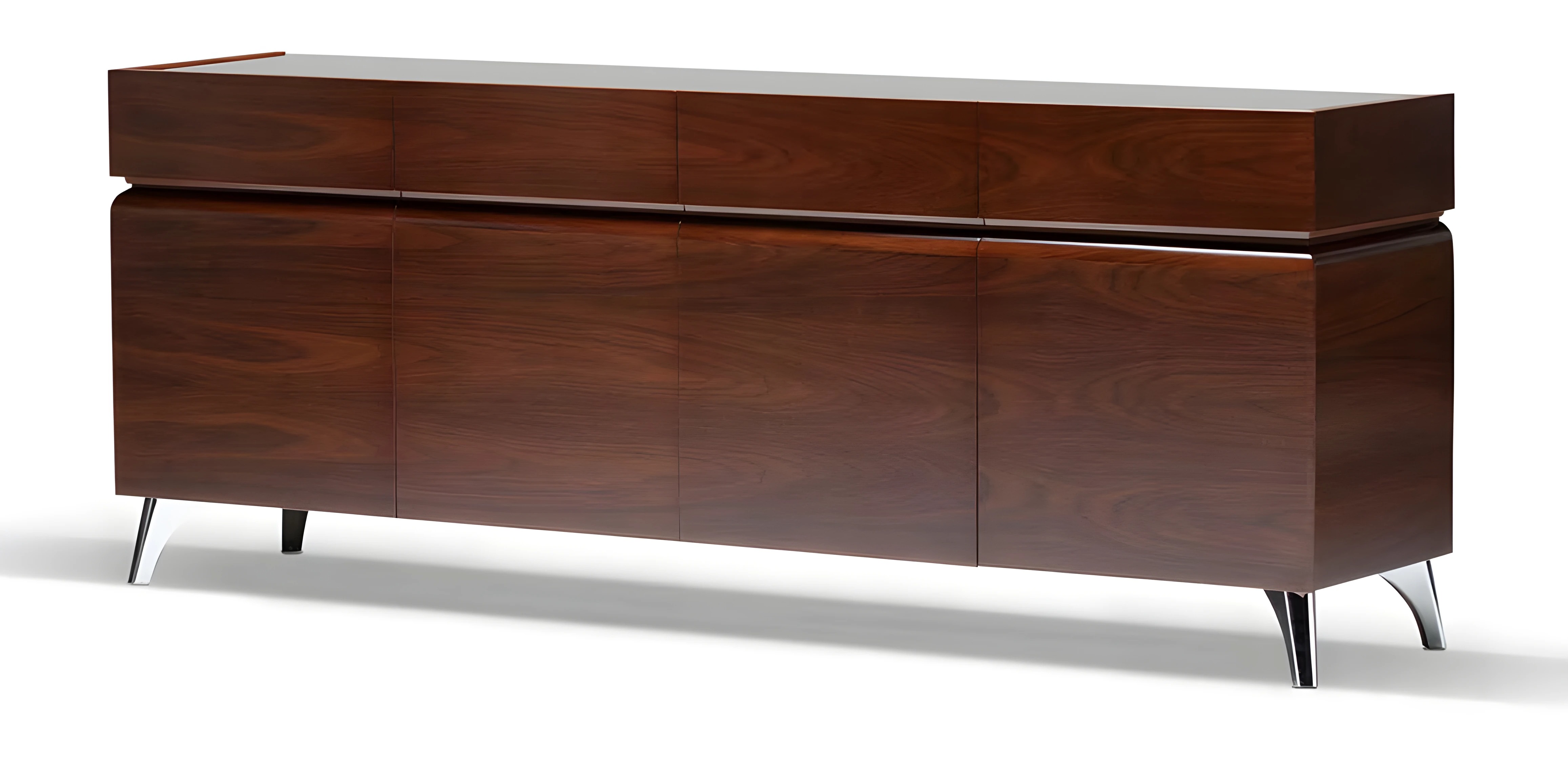 Elegante braune Holzkonsole im stilvollen Design