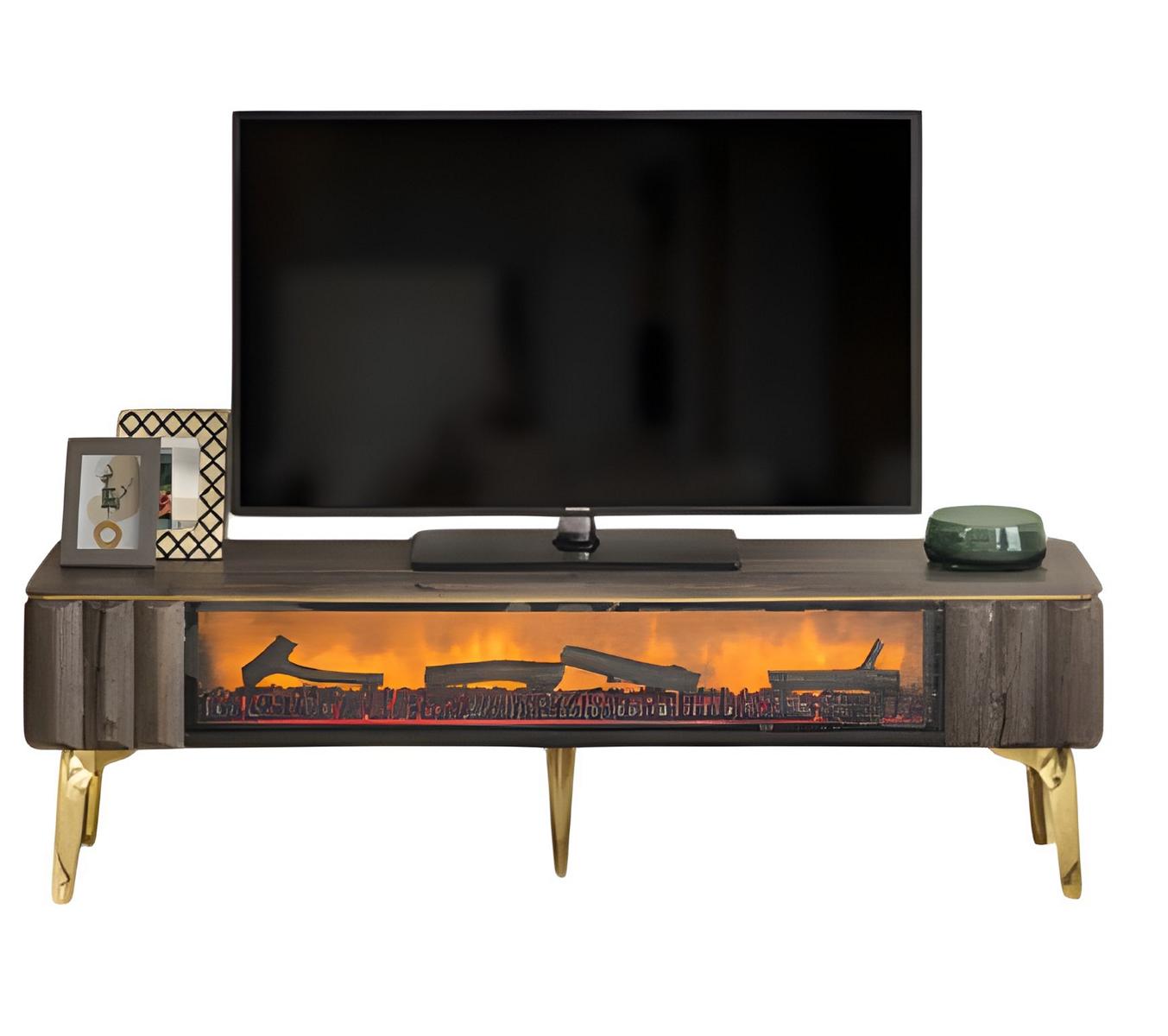 TV Sideboard Dekokamin Elektrokamin Fernsehtisch Modern Praktisch Stilvoll