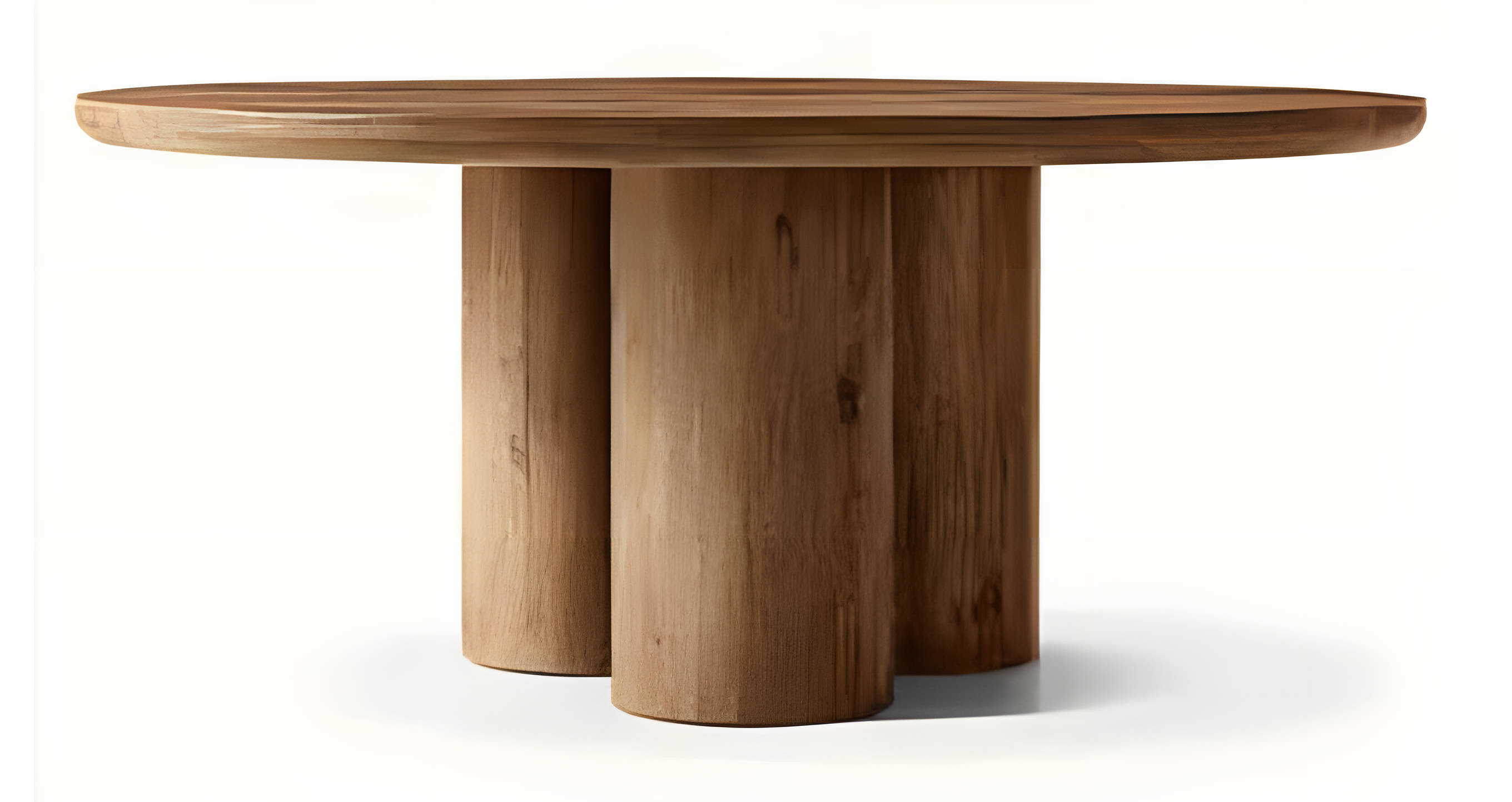 Eleganter Runder Esstisch Holz 152cm exklusiv Esstische Tisch