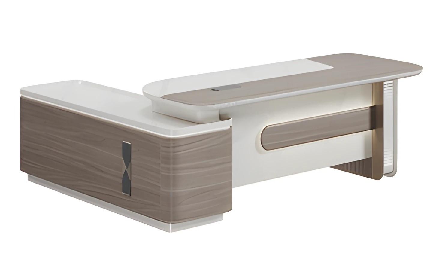 Büro Möbel Eckschreibtisch Tisch Chef Holz modern Arbeitsplatz