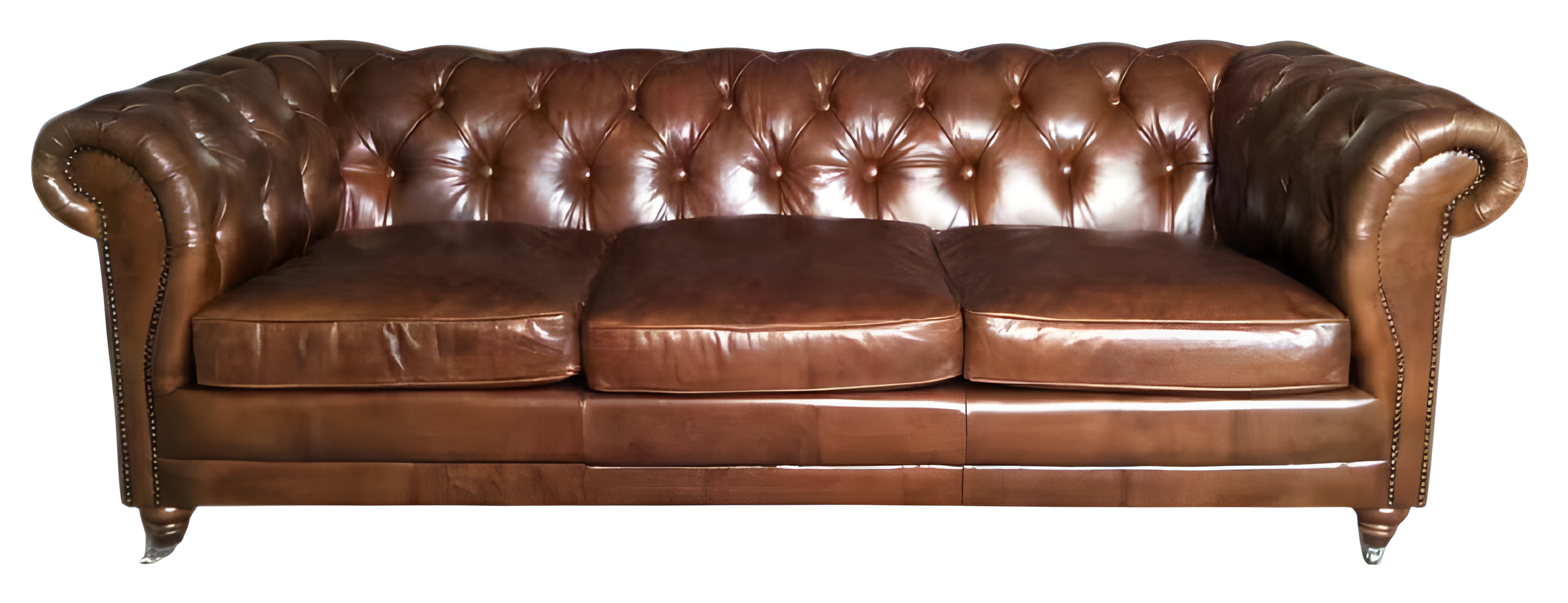 Dreisitzer Sofa Couch Polster Chesterfield Leder Couchen Möbel